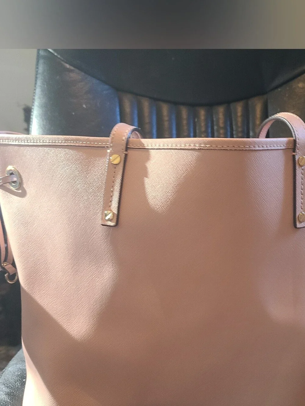 Michael Kors Jet Set Leather Pink Tote with Wristlet, EUC